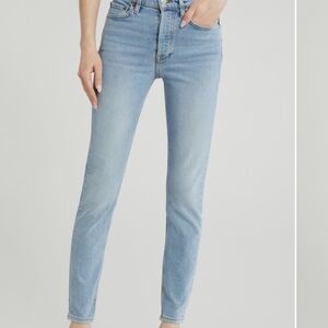 Re/Done High Waist 90's Straight Skinny Women's Light Blue Jeans Size 28